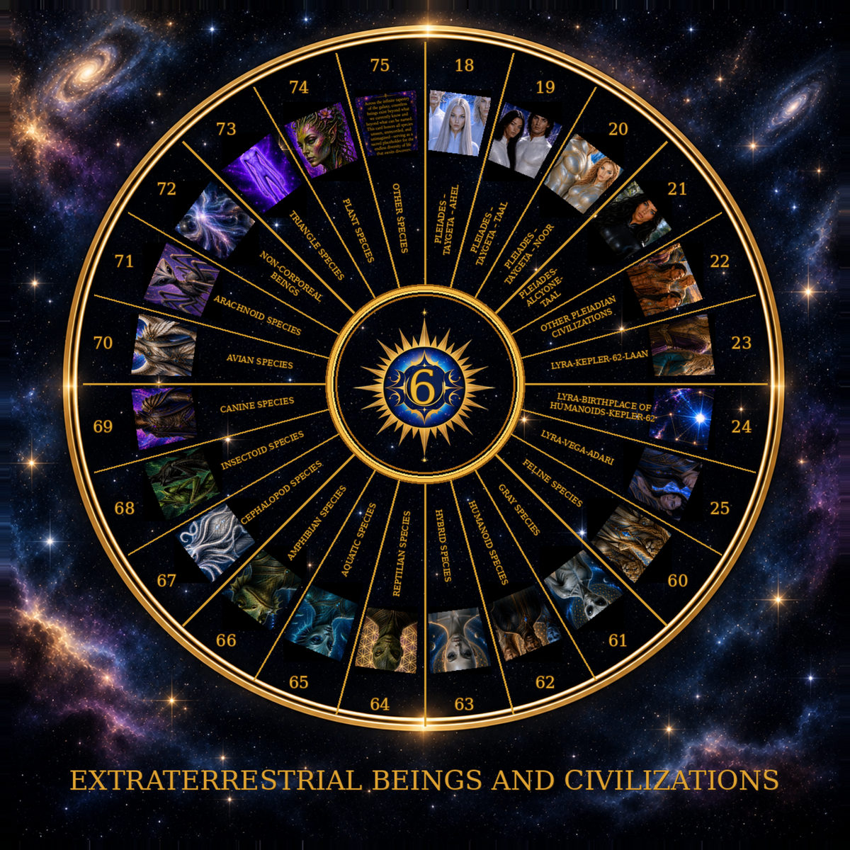 Sample board 2 from the Galactic Origins Pendulum Board Set