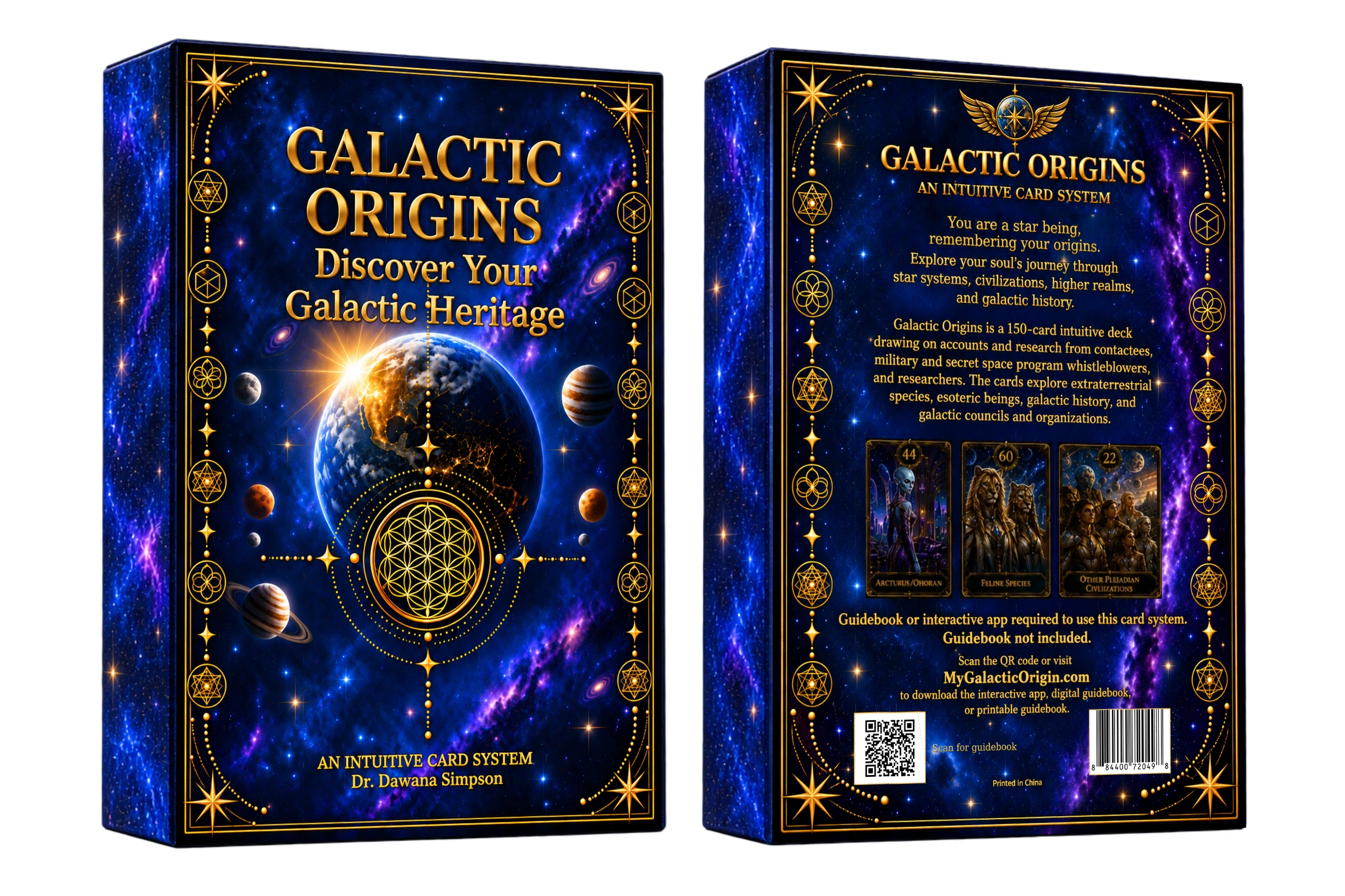 Galactic Origins Card Deck product box